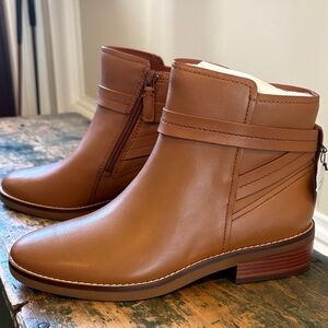 Cole Haan Tan Ankle Strap Waterproof boots